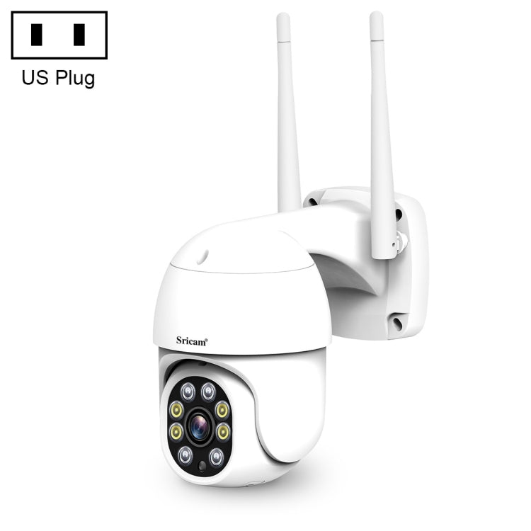 Sricam SP028 1080P HD Outdoor PTZ Camera, Support Two Way Audio / Motion Detection / Humanoid Detection / Color Night Vision / TF Card, US Plug Sricam SP028 1080P HD Outdoor PTZ Camera, Support Two Way Audio / Motion Detection / Humanoid Detection / Color Night Vision / TF Card, US Plug